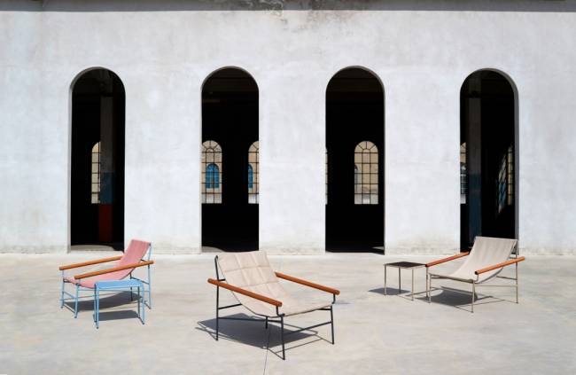 Кресло лаунж металлическое Dress Code Smart Outdoor голубой, розовый 750х860х745 мм Кресло лаунж металлическое Dress Code Smart Outdoor голубой, розовый 750х860х745 мм