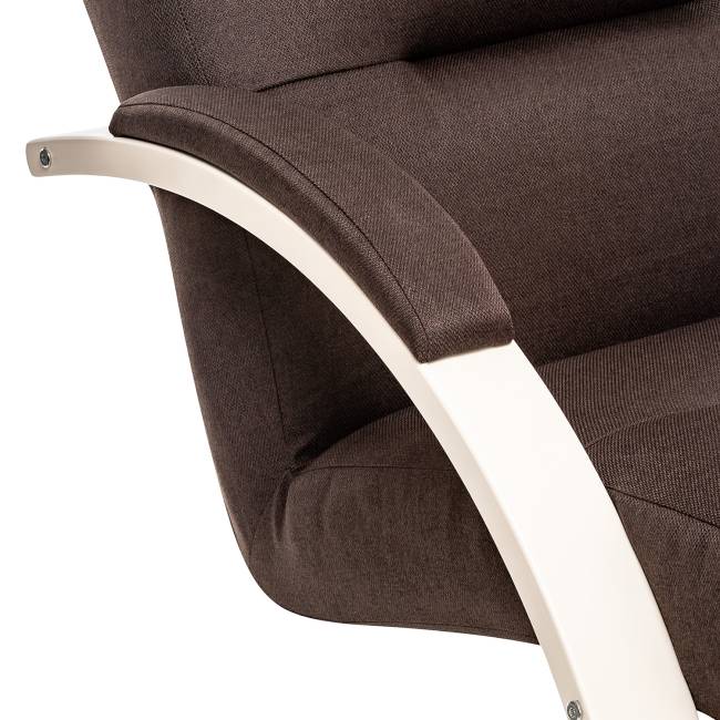 Кресло-качалка Leset Милано Слоновая кость Malmo 28 (коричневый)