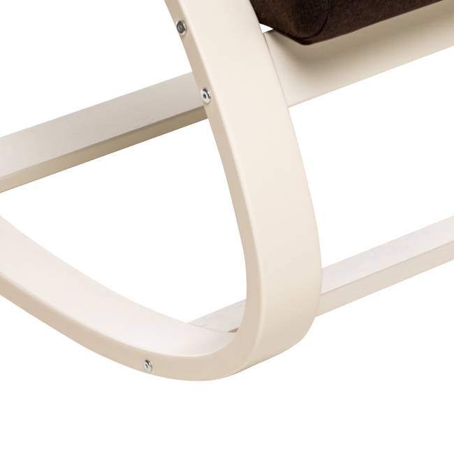 Кресло-качалка Leset Милано Слоновая кость Malmo 28 (коричневый)