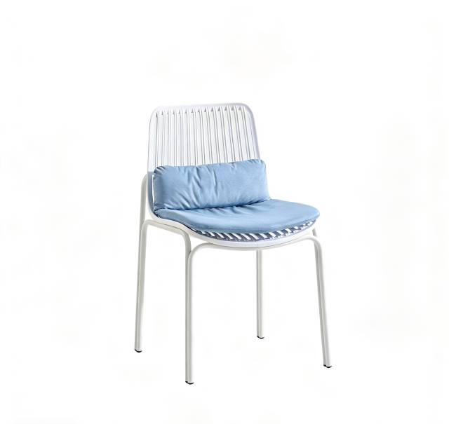 Стул Louran с подушкой белый