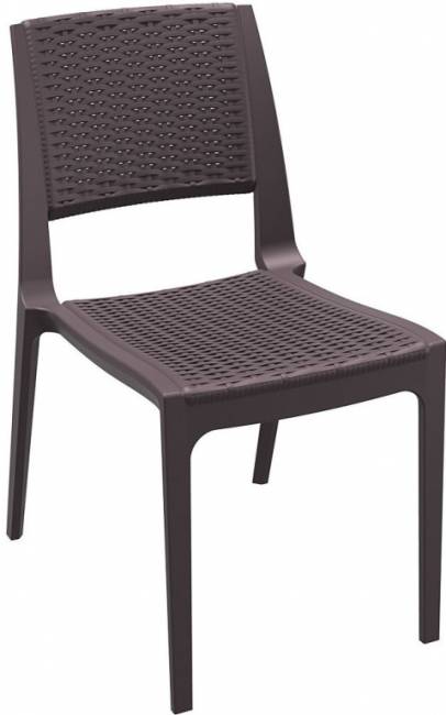 Стул пластиковый плетеный Verona коричневый 470х620х820 мм Стул пластиковый плетеный Verona коричневый 470х620х820 мм