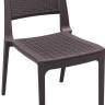 Стул пластиковый плетеный Verona коричневый 470х620х820 мм Стул пластиковый плетеный Verona коричневый 470х620х820 мм
