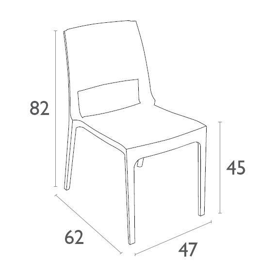 Стул пластиковый плетеный Verona коричневый 470х620х820 мм Стул пластиковый плетеный Verona коричневый 470х620х820 мм