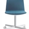 Стул офисный на колесах Noa белый, синий 490х520х795 мм Стул офисный на колесах Noa белый, синий 490х520х795 мм