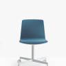 Стул офисный на колесах Noa белый, синий 490х520х795 мм Стул офисный на колесах Noa белый, синий 490х520х795 мм