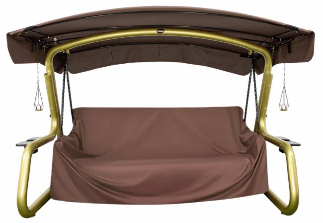 Качели садовые "Эгоист", четырехместные, золото