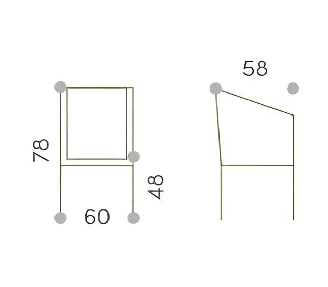Кресло плетеное с подушкой Soho титан 600х580х780 мм