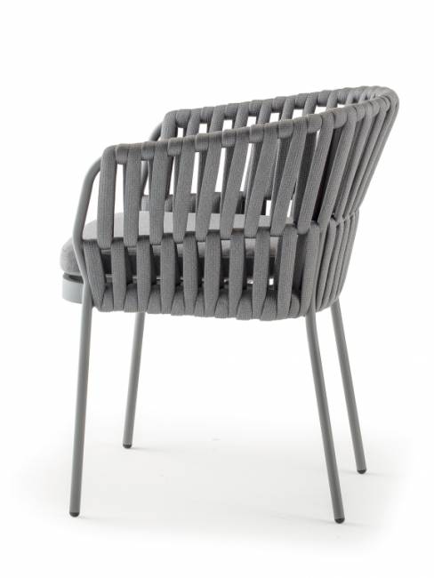 Кресло плетеное с подушкой Soho титан 600х580х780 мм