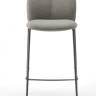 Стул барный с обивкой Mentha Pop антрацит, светло-серый 480х550х1110 мм Стул барный с обивкой Mentha Pop антрацит, светло-серый 480х550х1110 мм