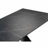 Керамический стол Ноттингем 160(220)х90х79 черный мрамор / черный