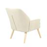 Кресло Харви бежевый деревянные ножки