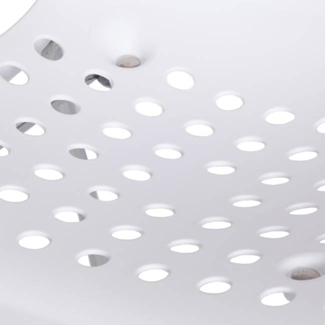 Стул SKALBERG (mod. C-084-A) / 1 шт. в упаковке металл/пластик, 46 х 56 х 79 см, White (белый) / Chrome (хром) белый металл/пластик