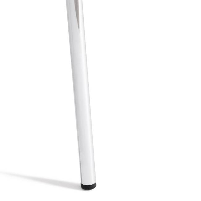 Стул SKALBERG (mod. C-084-A) / 1 шт. в упаковке металл/пластик, 46 х 56 х 79 см, White (белый) / Chrome (хром) белый металл/пластик