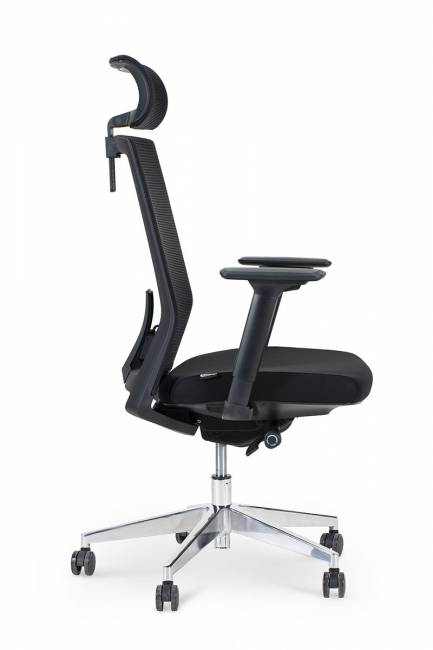 Кресло офисное / Партнер aluminium / черный пластик / черная сетка / черная ткань / алюминевая база Кресло офисное / Партнер aluminium / черный пластик / черная сетка / черная ткань / алюминевая база