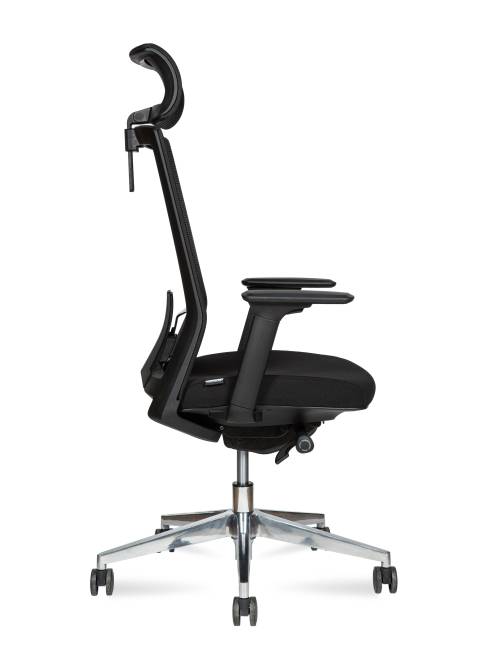 Кресло офисное / Партнер aluminium / черный пластик / черная сетка / черная ткань / алюминевая база Кресло офисное / Партнер aluminium / черный пластик / черная сетка / черная ткань / алюминевая база