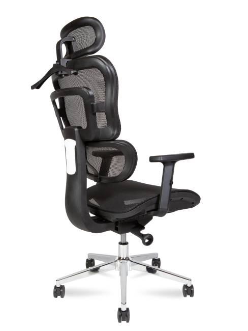 Кресло офисное / Ergo M / черный пластик / черная сетка / черная сетка