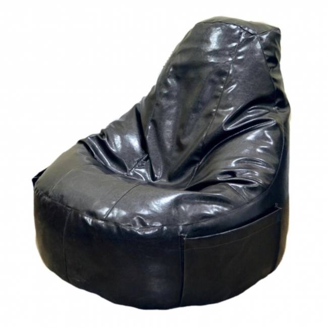 Кресло -мешок Комфорт экокожа , коричневый