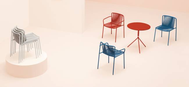 Стул металлический Tribeca розовый 535х540х765 мм