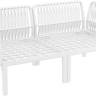 Диван пластиковый двухместный с подушками Portofino Lounge белый, бежевый 1600х800х690 мм Диван пластиковый двухместный с подушками Portofino Lounge белый, бежевый 1600х800х690 мм