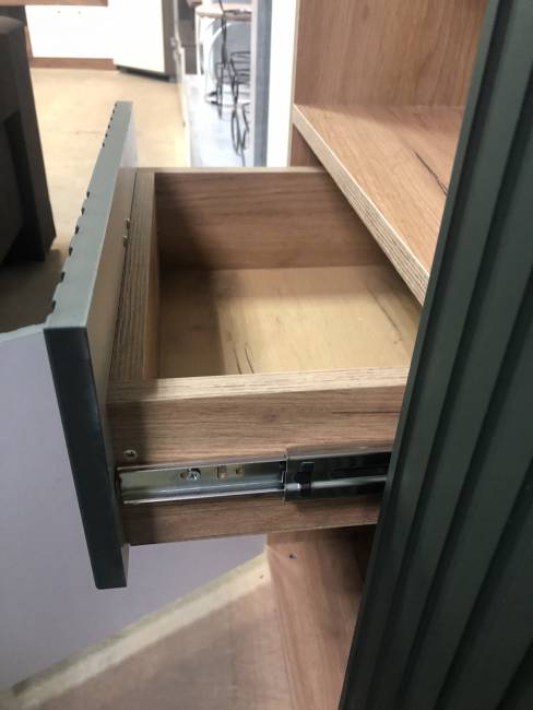 МС "МИЛАН" Тумба многофункциональная, Дуб Золотой/Олива Софт