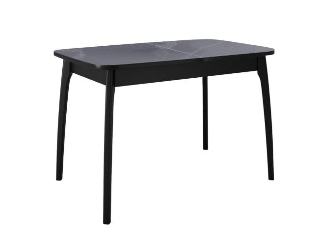 Стол DikLine MK15 Керамика Серый мрамор/подстолье черное/опоры черные