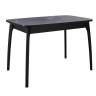 Стол DikLine MK15 Керамика Серый мрамор/подстолье черное/опоры черные