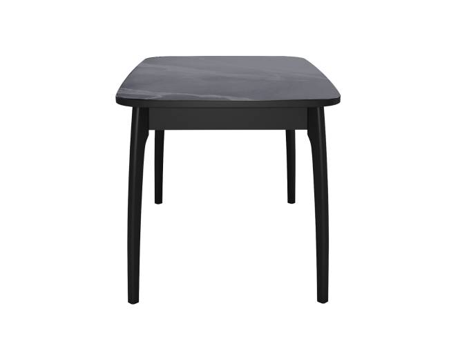 Стол DikLine MK15 Керамика Серый мрамор/подстолье черное/опоры черные