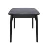 Стол DikLine MK15 Керамика Серый мрамор/подстолье черное/опоры черные