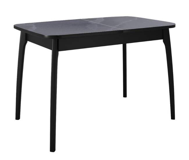 Стол DikLine MK15 Керамика Серый мрамор/подстолье черное/опоры черные