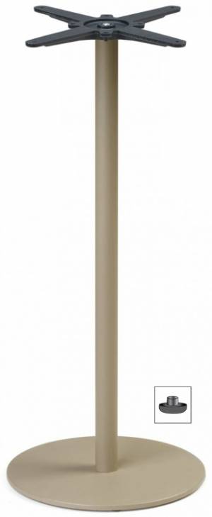 Подстолье металлическое барное Tiffany тортора Ø450х1090 мм