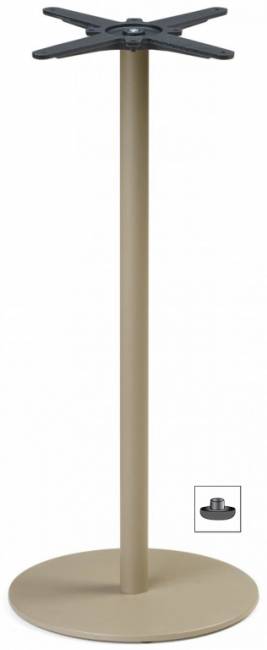 Подстолье металлическое барное Tiffany тортора Ø450х1090 мм