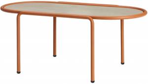 Столик кофейный металлический Dress Code терракотовый, тортора шпатель 770х400х300 мм