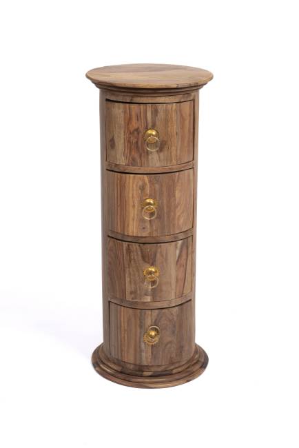 Тумба Бомбей - 0768  палисандр, 71хD28,5см, Natural tinted (натуральный тонированный) Natural tinted (натуральный тонированный) палисандр