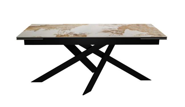 Стол DikLine EKX180, Керамика PANDORA глянец, опоры черные