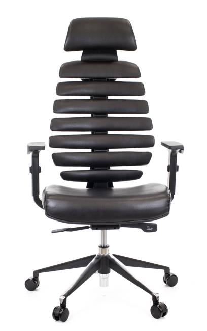 Кресло Everprof Ergo Black Экокожа Черный