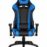 Кресло игровое DOBRIN BRIAN, черно-синяя экокожа