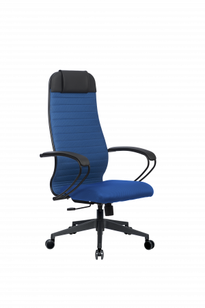 Кресло МЕТТА-21(MPRU)/подл.130/осн.002, синий/синий