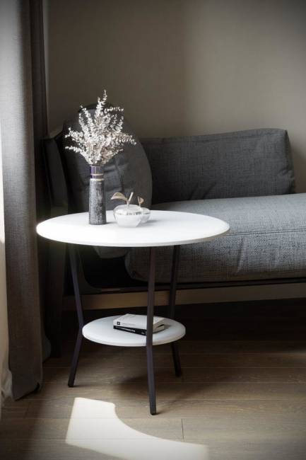 Стол журнальный Калифорния ШОТ, белый