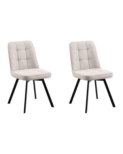 Стул Pleid вращающийся кремовый 2 шт.