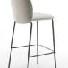 Стул барный с обивкой Mentha Pop антрацит, слоновая кость 480х550х1110 мм Стул барный с обивкой Mentha Pop антрацит, слоновая кость 480х550х1110 мм