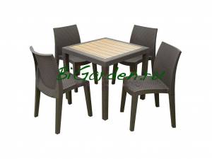 Комплект из искуственого ротанга обеденный