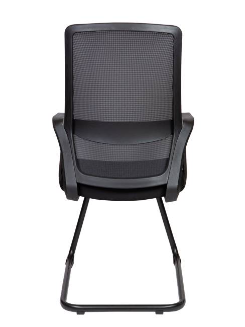 Кресло офисное / Пино блэк CF / Pino black CF / черный пластик / черная ткань / черная сетка