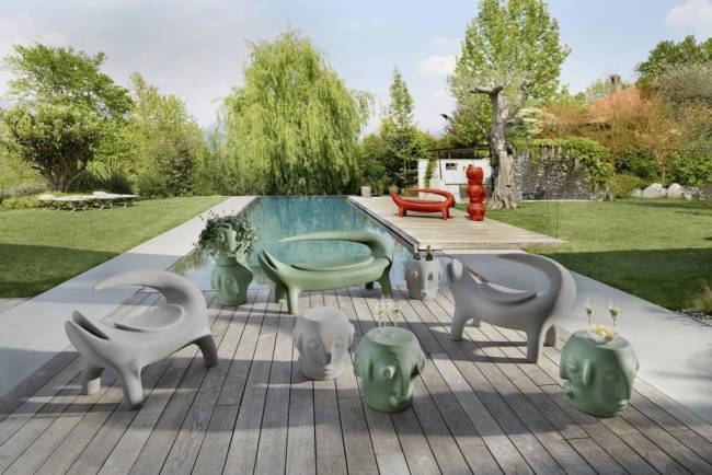 Стул из биопластика Kroko Special земля Саванны 1100х600х740 мм