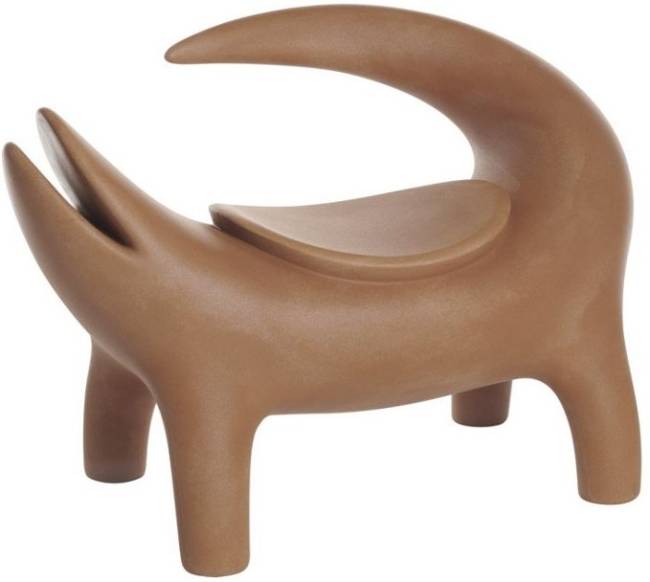 Стул из биопластика Kroko Special земля Саванны 1100х600х740 мм