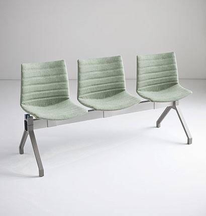 Скамейка с обивкой трехместная Kanvas PG Full 1500х550х780 мм