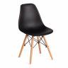 Стул CINDY (EAMES) (mod. 1801) / 1 шт. в упаковке дерево бук/металл/сиденье пластик, 45x51x82 см, Black (черный) Black (черный) дерево бук/металл/сиденье пластик