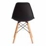 Стул CINDY (EAMES) (mod. 1801) / 1 шт. в упаковке дерево бук/металл/сиденье пластик, 45x51x82 см, Black (черный) Black (черный) дерево бук/металл/сиденье пластик
