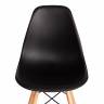 Стул CINDY (EAMES) (mod. 1801) / 1 шт. в упаковке дерево бук/металл/сиденье пластик, 45x51x82 см, Black (черный) Black (черный) дерево бук/металл/сиденье пластик