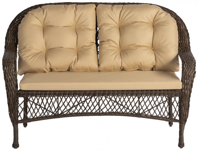 Обеденная группа GIZA XL (Гиза) коричневая из искусственного ротанга