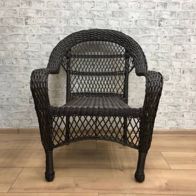 Обеденная группа GIZA XL (Гиза) коричневая из искусственного ротанга